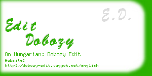 edit dobozy business card